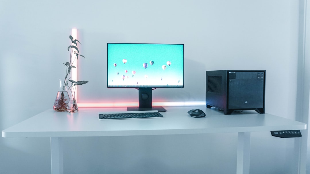 My minimal standing desk workspace - @squarelism